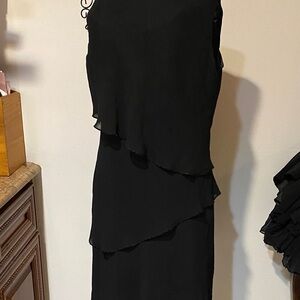 Jones New York Black Asymmetrical Dress